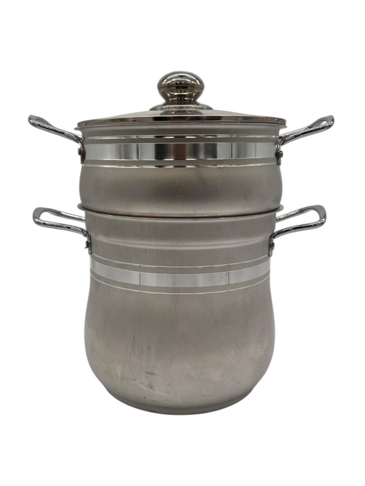 Traditional Couscous Steamer Pot - Premium Stainless Steel