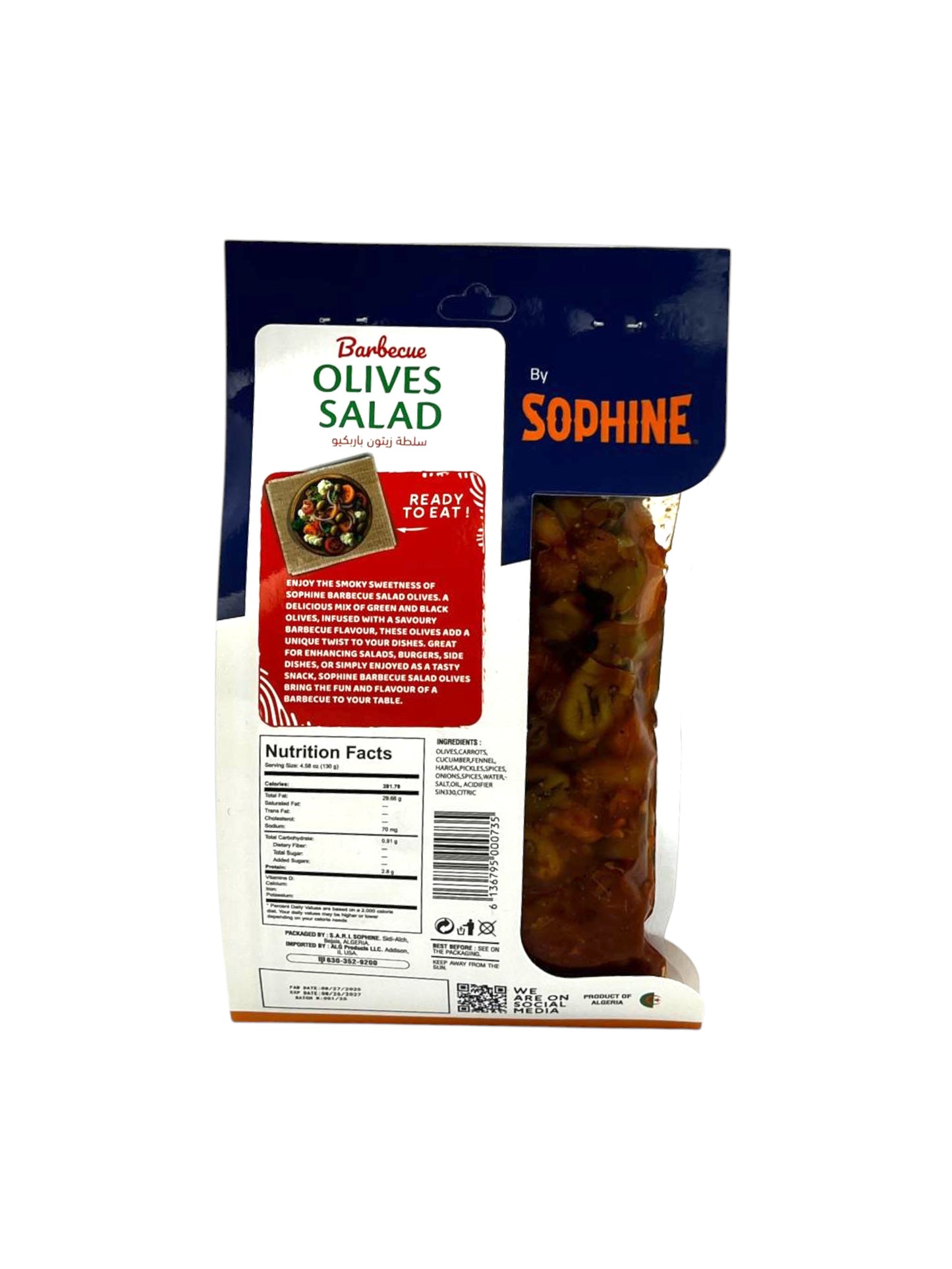 SOPHINE Barbecue Olives Salad 350g