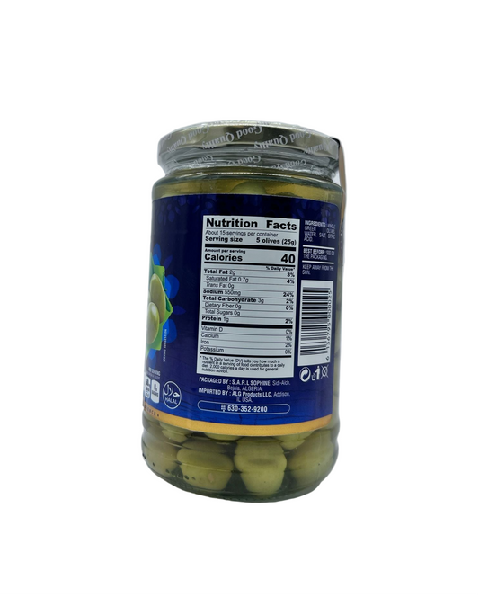 SOPHINE Pickled Entire Green Olives