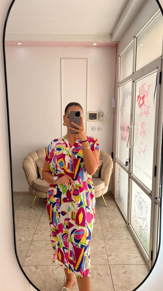 Women Summer Dresses Mozaic