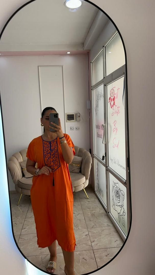 Women Summer Dresses Arabic Writing