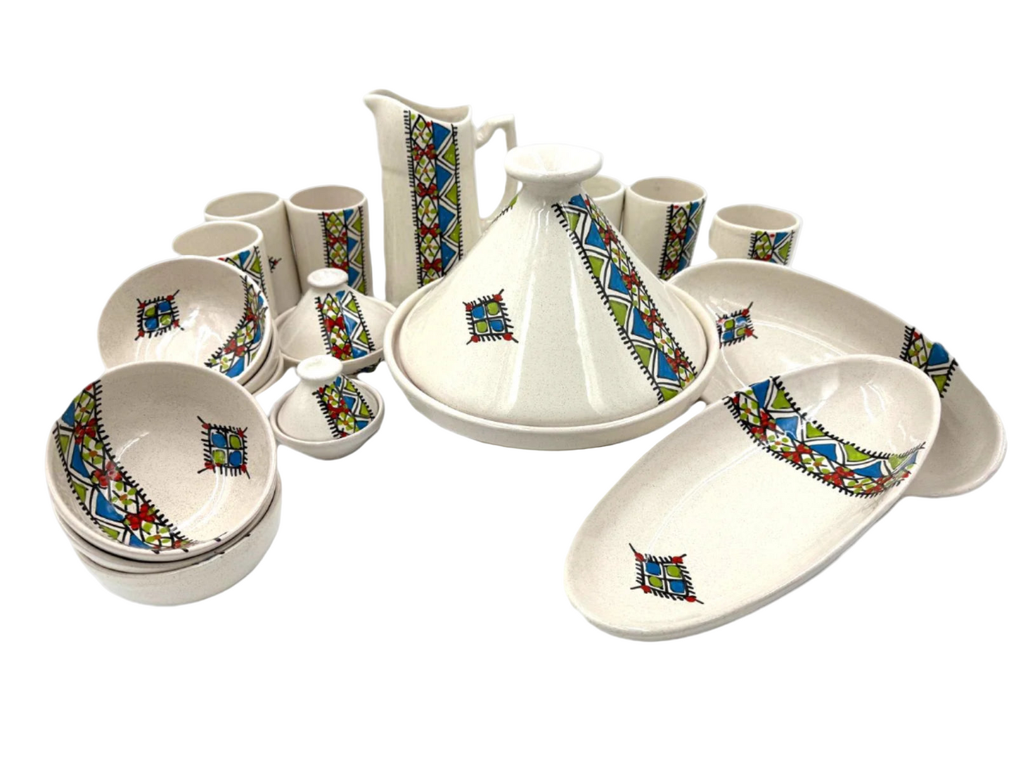 Ceramic Kitchen Set 35 Pieces