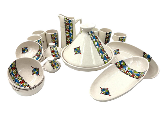 Ceramic Kitchen Set 35 Pieces