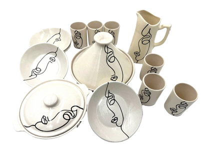 Ceramic Kitchen Set 35 Pieces