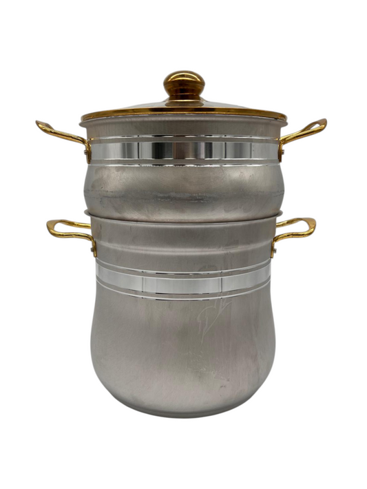 Traditional Couscous Steamer Pot - Premium Stainless Steel
