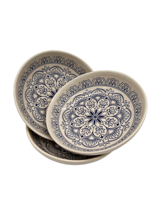 Ceramic Soup Bowl with Mandala Design