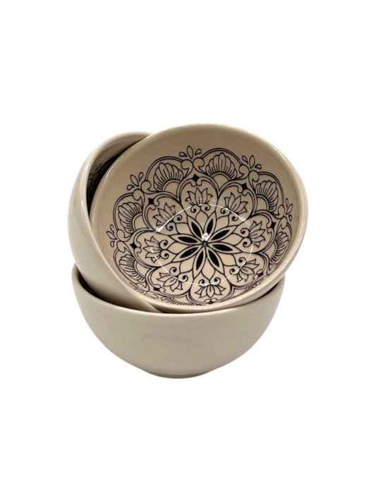 Ceramic Bowl with Mandala Design