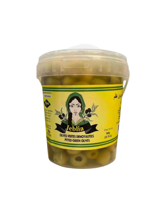 JEBLIA Pitted Green Olives