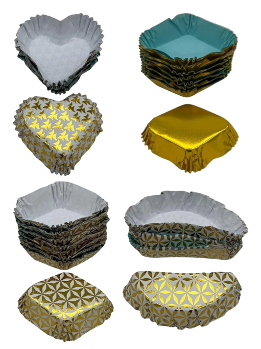Paper Cake Holders (Gold)