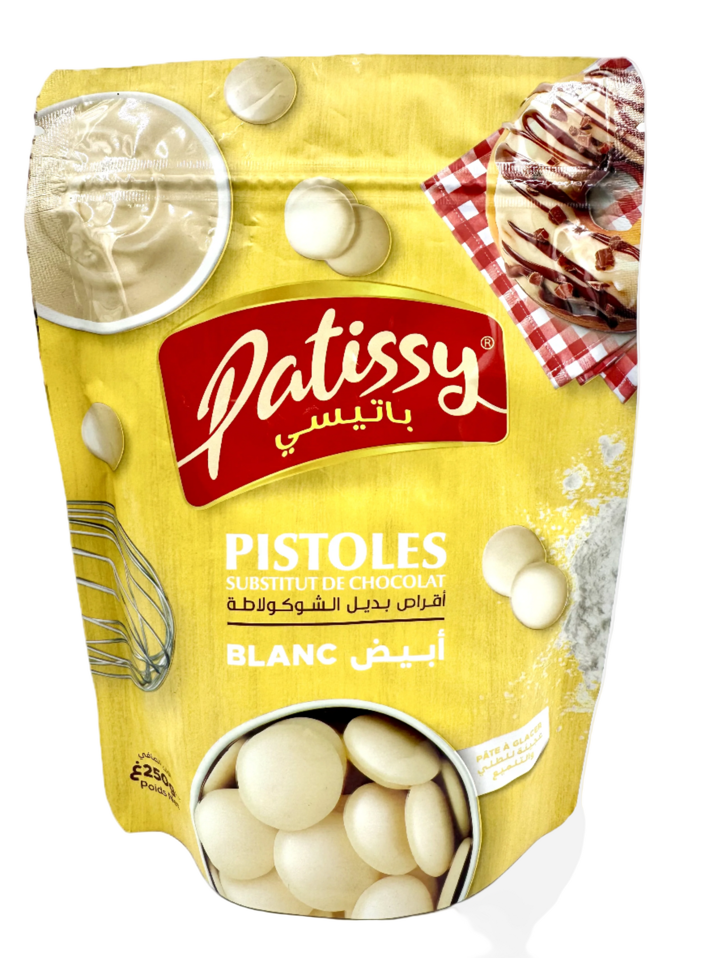 White Chocolate Substitute Pistols PATISSY