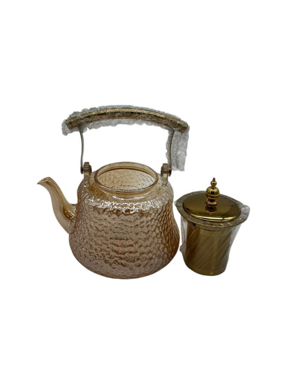 Glass Teapot with Stainless Steel Handle and Infuser 1L
