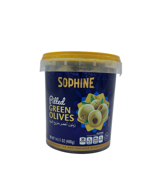 SOPHINE Pitted Green Olives