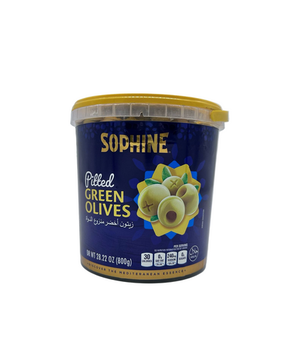 SOPHINE Pitted Green Olives